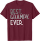 Best Grampy Ever Gifts from Grandchildren Cute Grampy T-Shirt - T-Shirt | Maroon