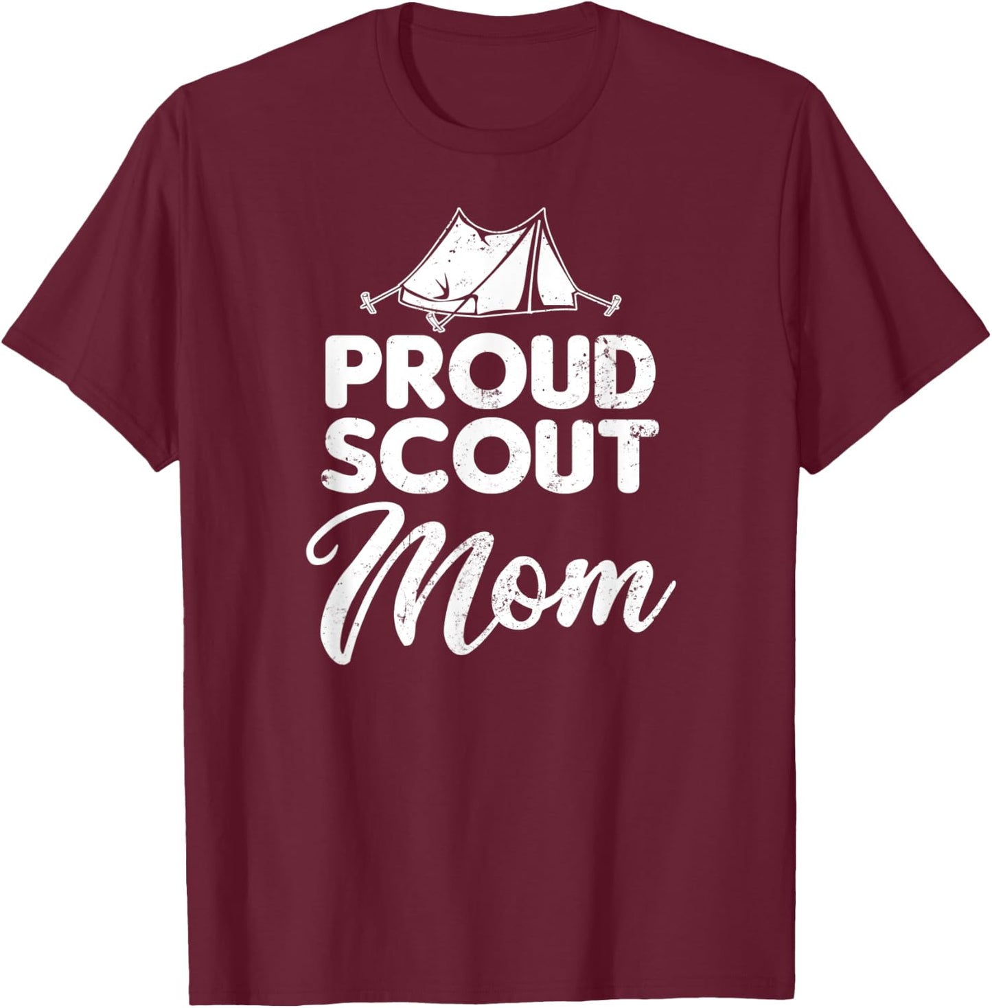 Scout Mom Shirt | Proud Parent Gift T-Shirt - T-Shirt | Maroon