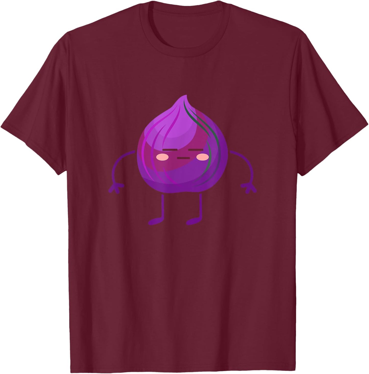 Red Onion - Vegetable Themed Outfit Gift Red Onion Lovers T-Shirt - T-Shirt | Maroon