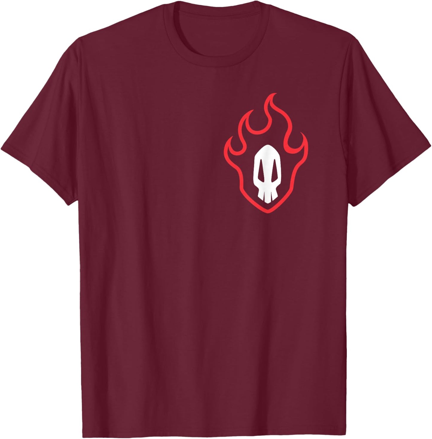 Bleach Renji Soul Reaper Front and Back Anime T-Shirt - T-Shirt | Maroon