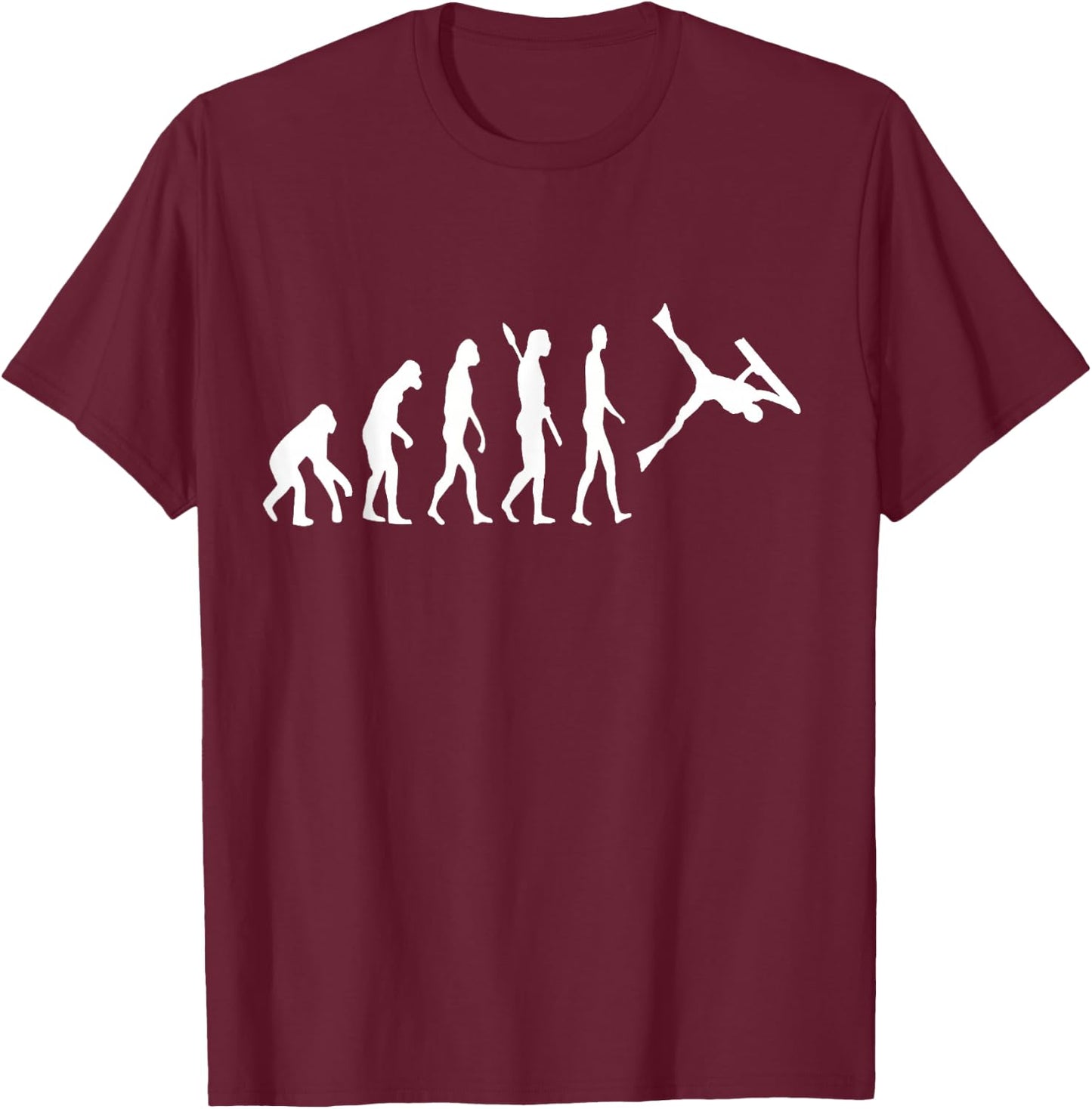 Bodyboarder Evolution Bodyboarding Surfing Watersport T-Shirt - T-Shirt | Maroon