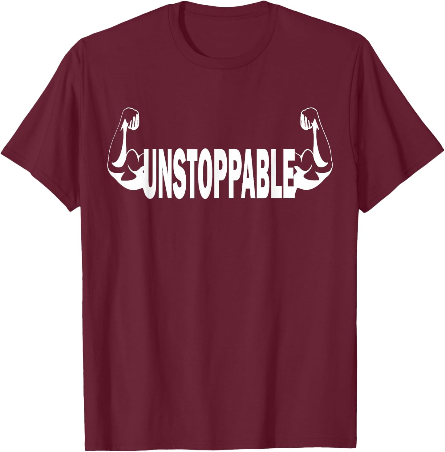 Unstoppable Gym Workout Women Youth T-Shirt - T-Shirt | Maroon