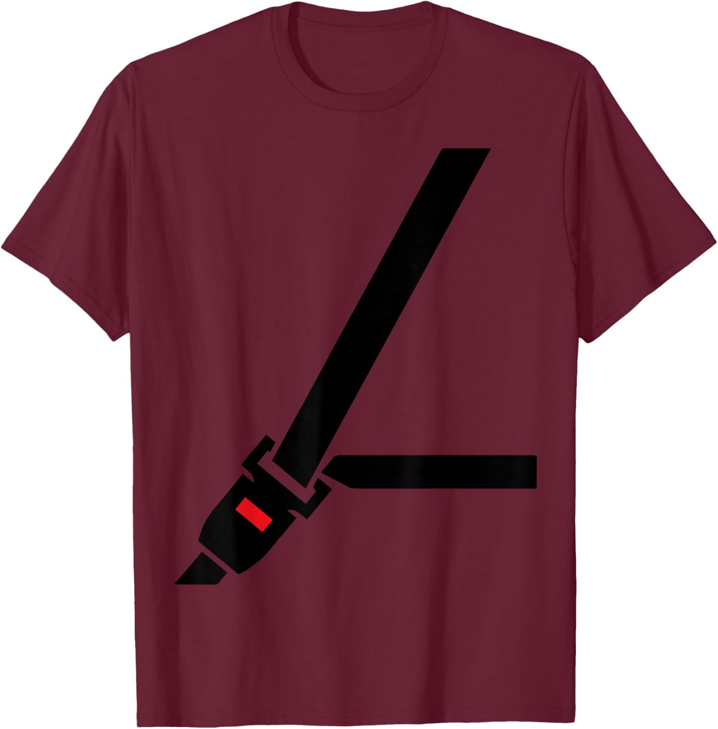 Seat Belt , Women and Kids Funny Fake Seatbelt T-Shirt - T-Shirt | Maroon