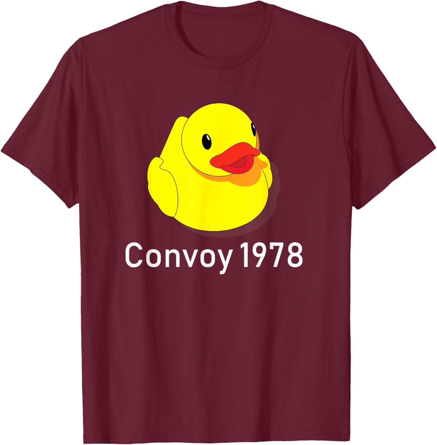 Convoy 1978 Country Music Lyrics Rubber Duck Redneck Shirt T-Shirt - T-Shirt | Maroon