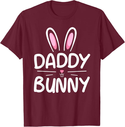 Daddy Bunny Matching Family Easter Shirt Dad Gift T-Shirt - T-Shirt | Maroon