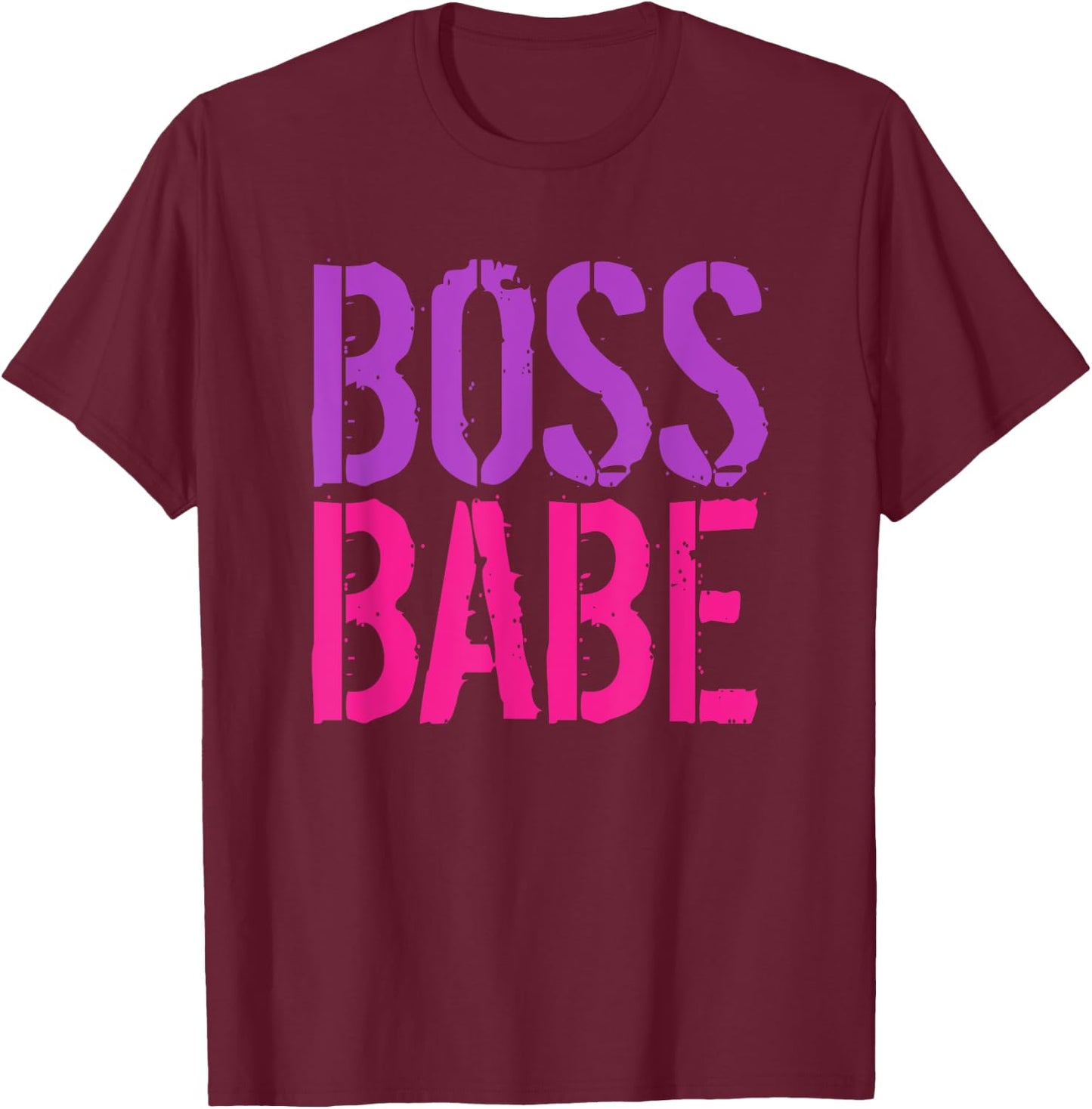 Boss Babe T-Shirt - T-Shirt | Maroon