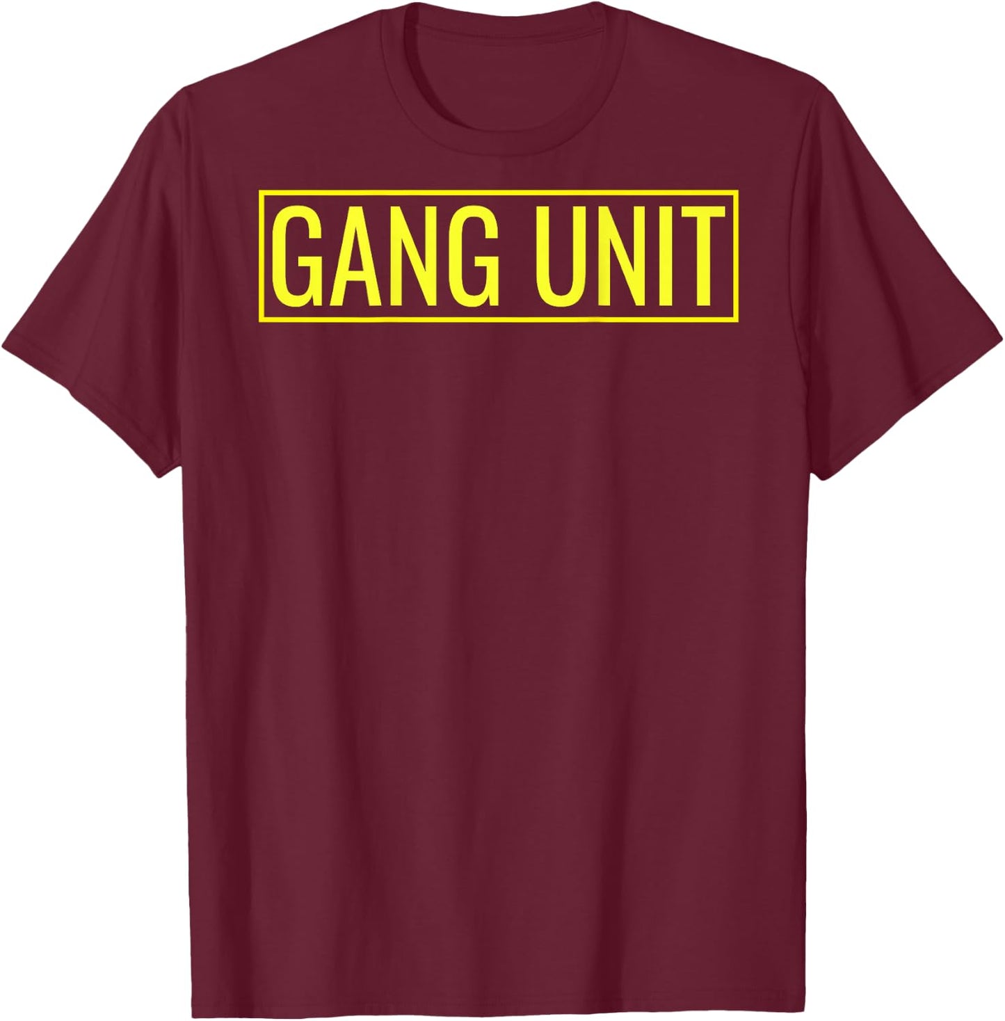 Gang Unit Police T-Shirt - T-Shirt | Maroon