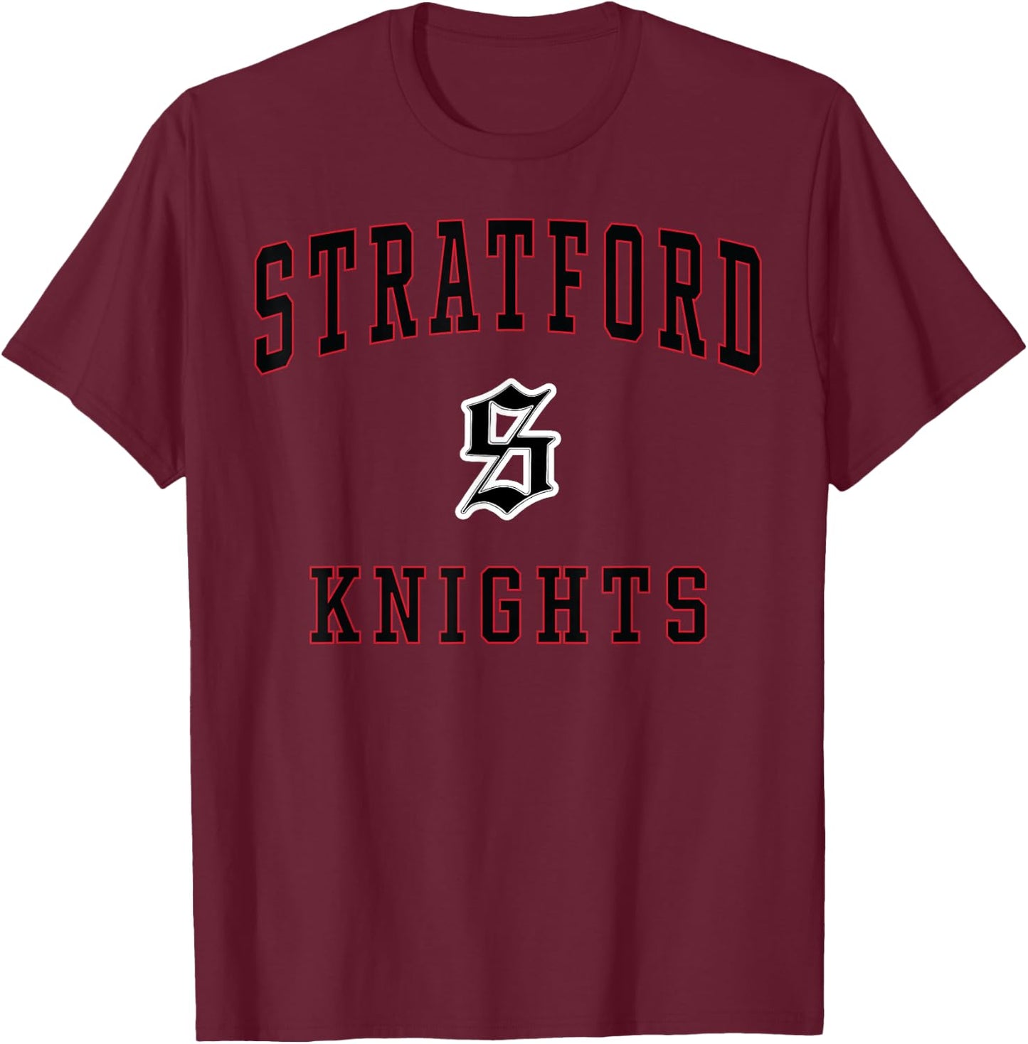 Stratford High School Knights T-Shirt - T-Shirt | Maroon