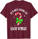 Funny It's Not Going to Lick Itself Candy Cane Christmas T-Shirt - T-Shirt | Maroon