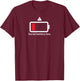 Social battery low funny anti-social introvert T-Shirt - T-Shirt | Maroon