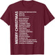 Best Happy Christmas Day Wish Gift Merry Christmas In Different Country Language Travel Lover T-Shirt - T-Shirt | Maroon