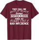 Maid Of Honor Or Partner In Crime Funny Bridal Party T-Shirt - T-Shirt | Maroon