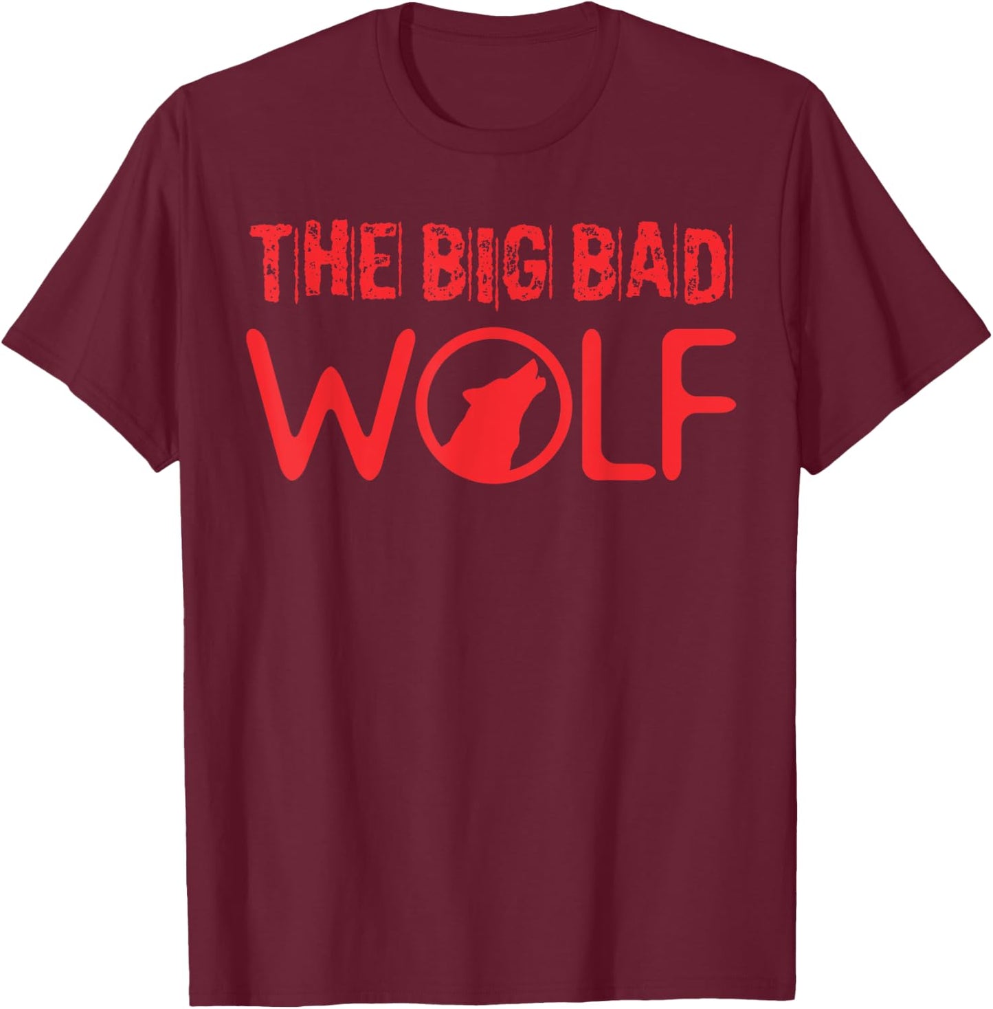 The Big Bad Wolf Shirt - Halloween Literary Fun T-Shirt - T-Shirt | Maroon