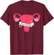 Hysterectomy Support And Funny Hysterectomy Operation T-Shirt - T-Shirt | Maroon