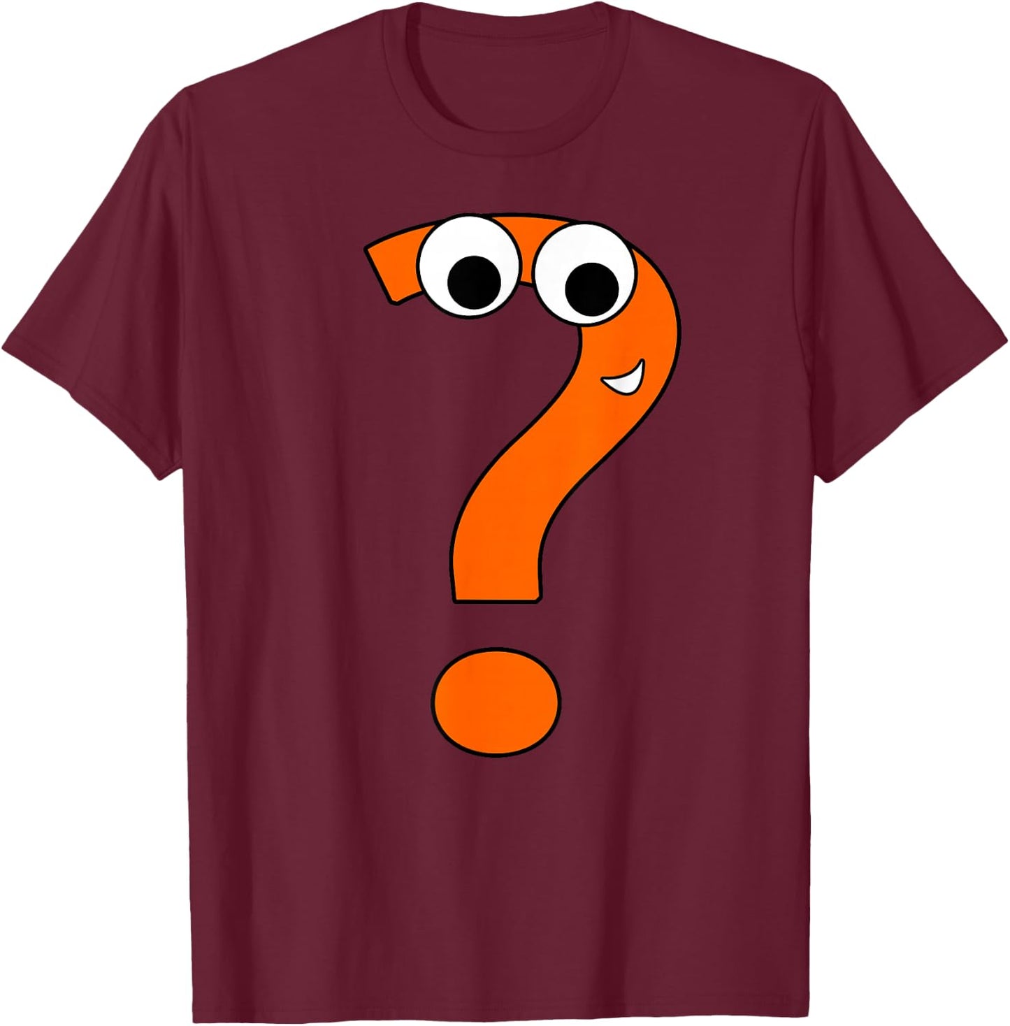 Funny Question Mark | Alphabet Speel T-Shirt - T-Shirt | Maroon