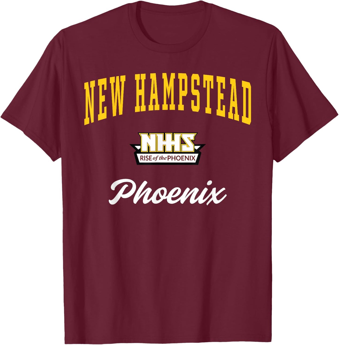 New Hampstead High School Phoenix C3 T-Shirt - T-Shirt | Maroon