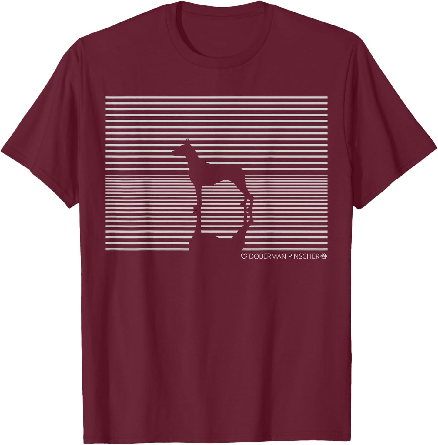 Doberman Pinscher T-Shirt - T-Shirt | Maroon