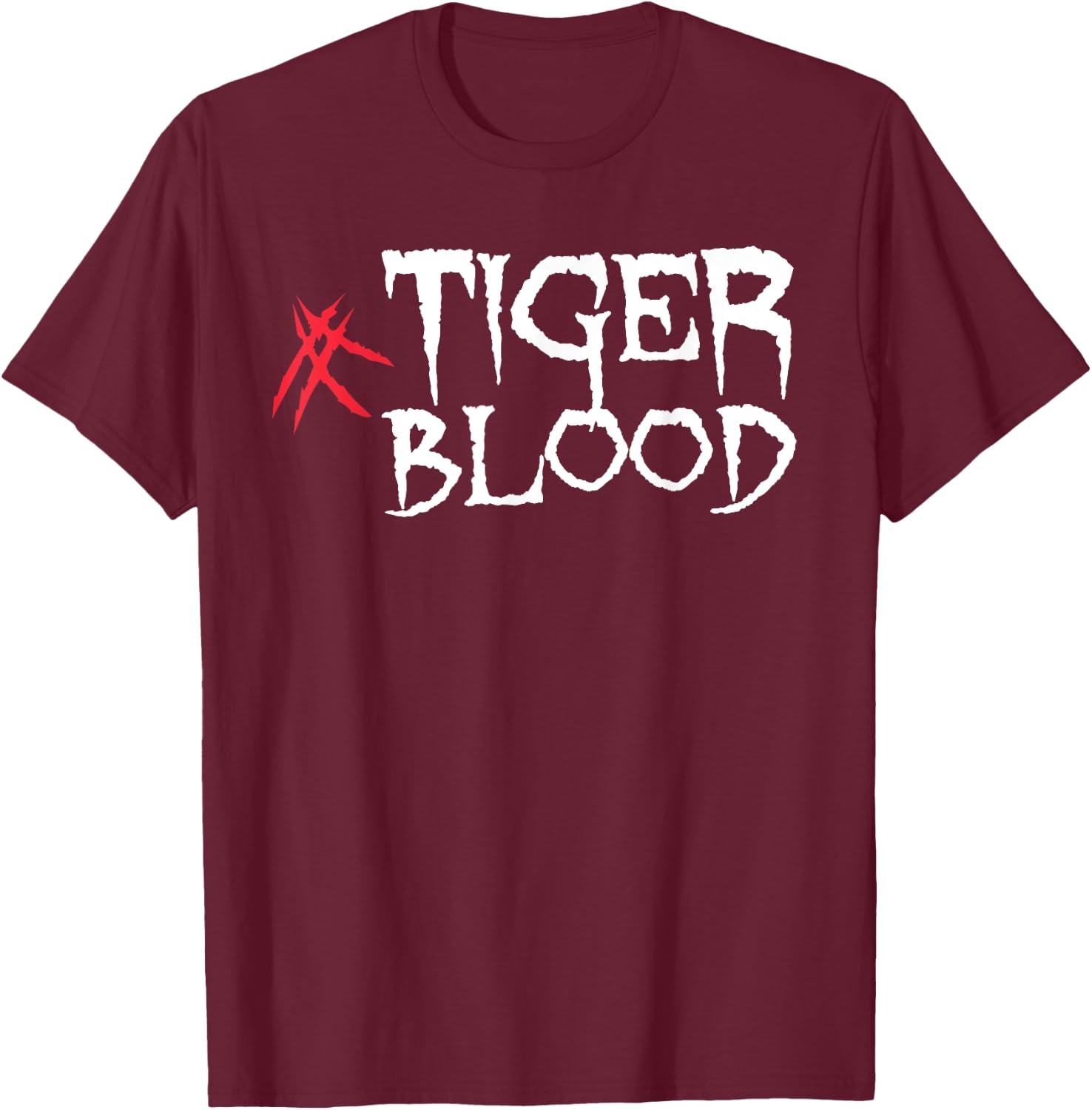 Cool Tiger Blood Scars Tiger Lover Gift T-Shirt - T-Shirt | Maroon