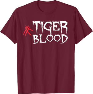 Cool Tiger Blood Scars Tiger Lover Gift T-Shirt - T-Shirt | Maroon