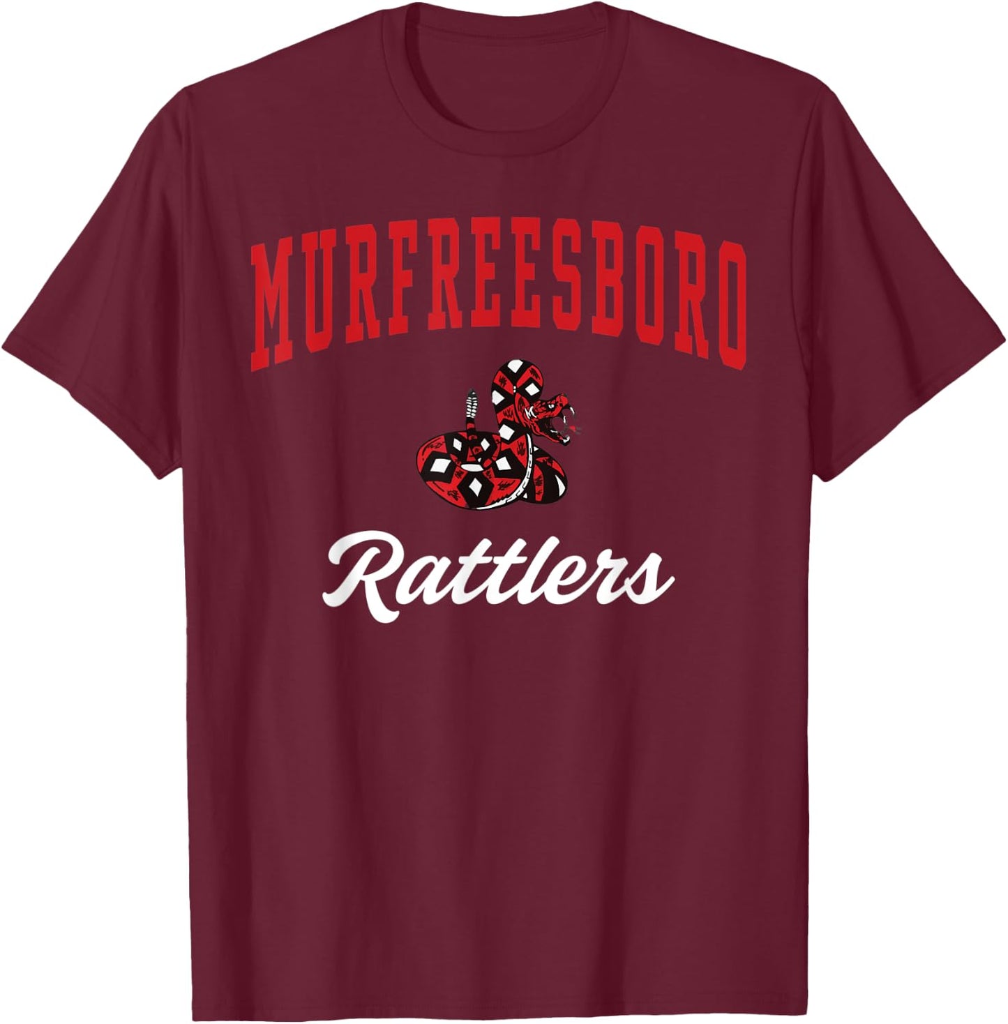 Murfreesboro High School Rattlers C3 T-Shirt - T-Shirt | Maroon