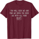 Jeremiah 29:13 Bible Verse Christian T-Shirt - T-Shirt | Maroon