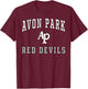 Avon Park High School Red Devils C1 T-Shirt - T-Shirt | Maroon