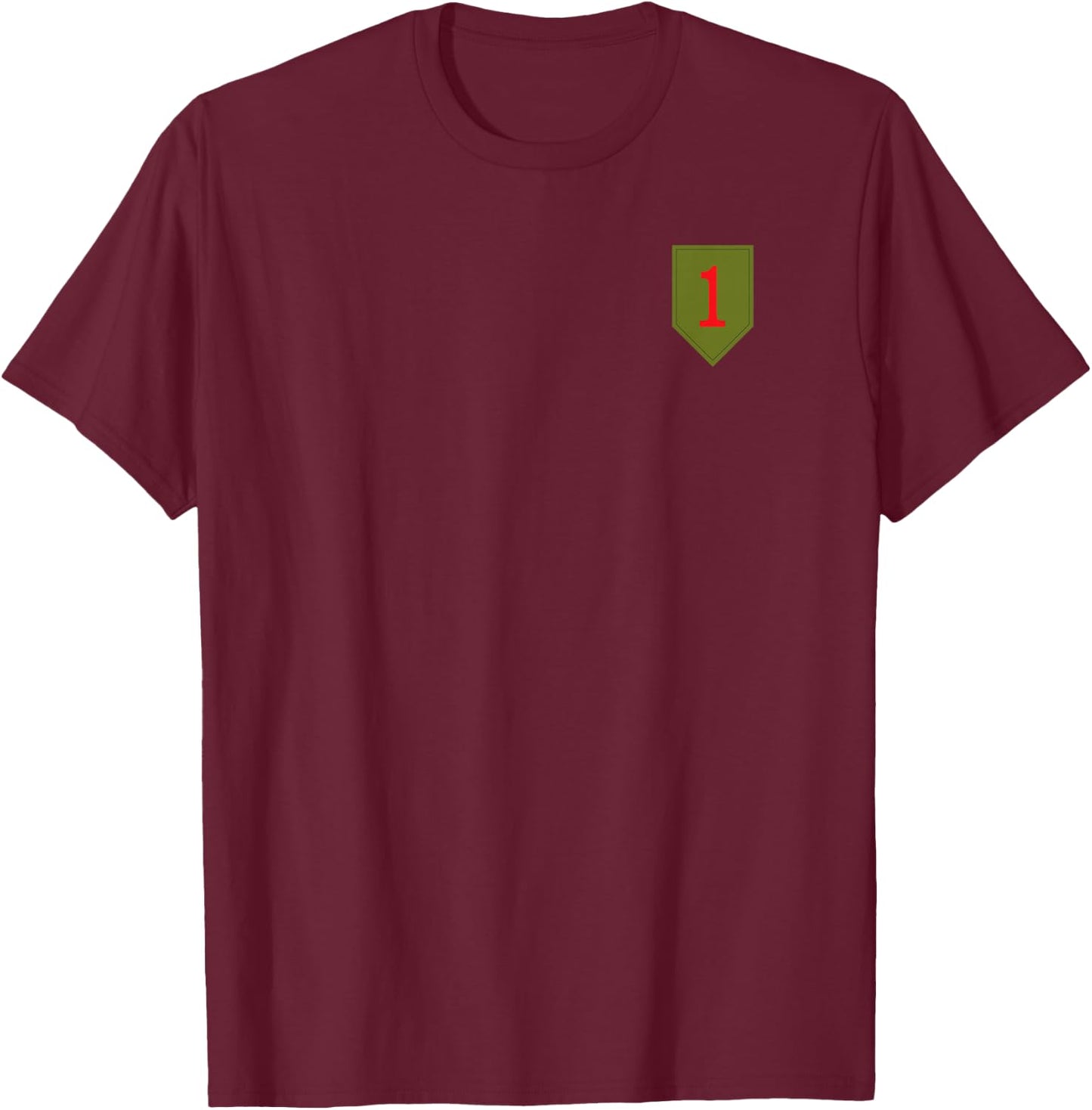 Big Red One / 1st Infantry Division T-Shirt - T-Shirt | Maroon
