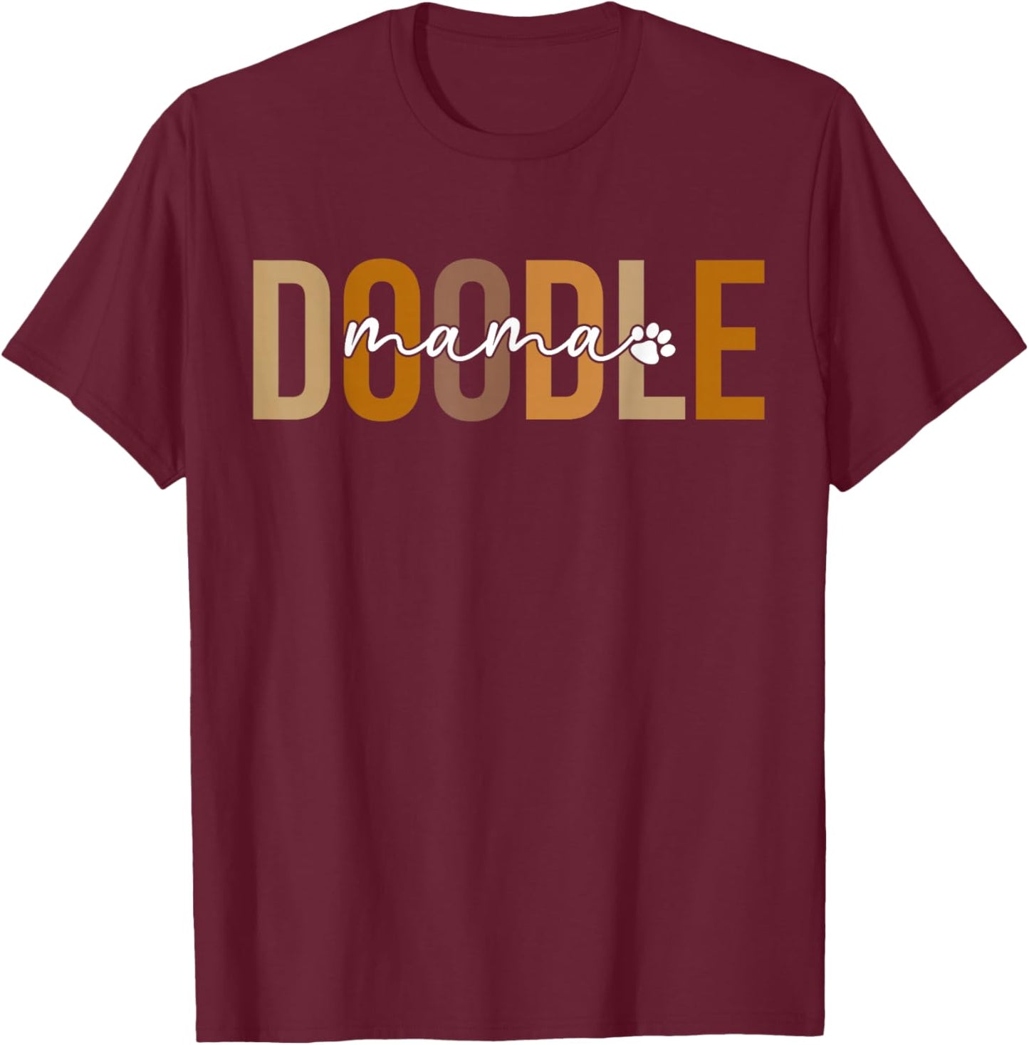 Doodle Mama Boho Doodle Owner Doodle Lover Goldendoodle Mom T-Shirt - T-Shirt | Maroon