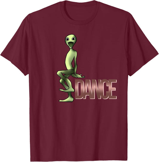 Funny Alien Dance green Frog Shirt Gift Cosita Shirts T-Shirt - T-Shirt | Maroon