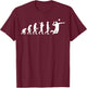 Volleyball Evolution - Volleyball Player T-Shirt - T-Shirt | Maroon