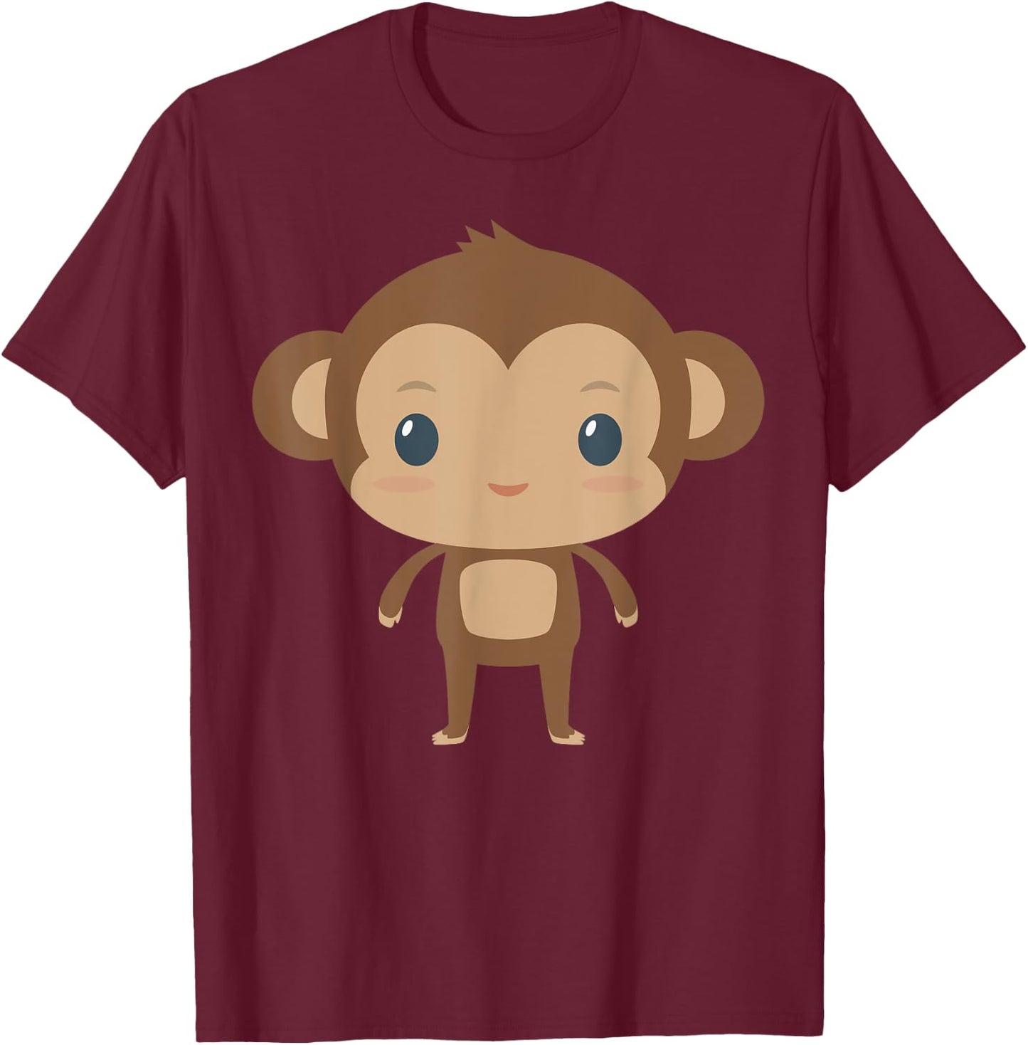 Kids I Love Monkey for Boys, Girls, Toddlers, School T-Shirt - T-Shirt | Maroon