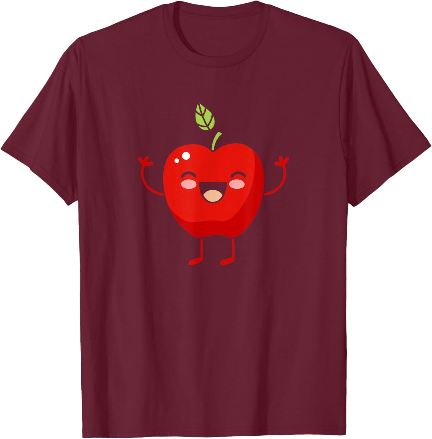 Apple - Fruit Gift Apple Lovers Fruit Themed Outfit Gift T-Shirt - T-Shirt | Maroon