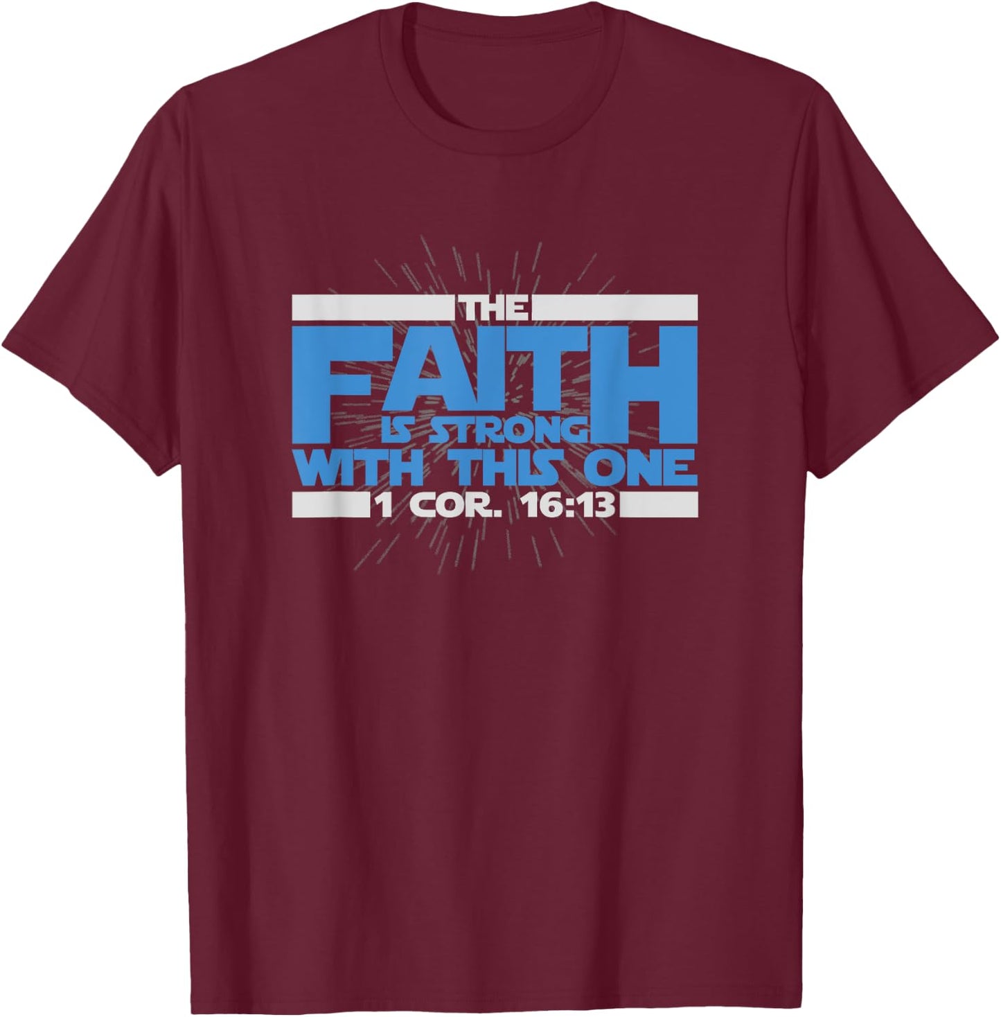 The Faith is Strong With This One - Pastor Gift - Christian T-Shirt - T-Shirt | Maroon
