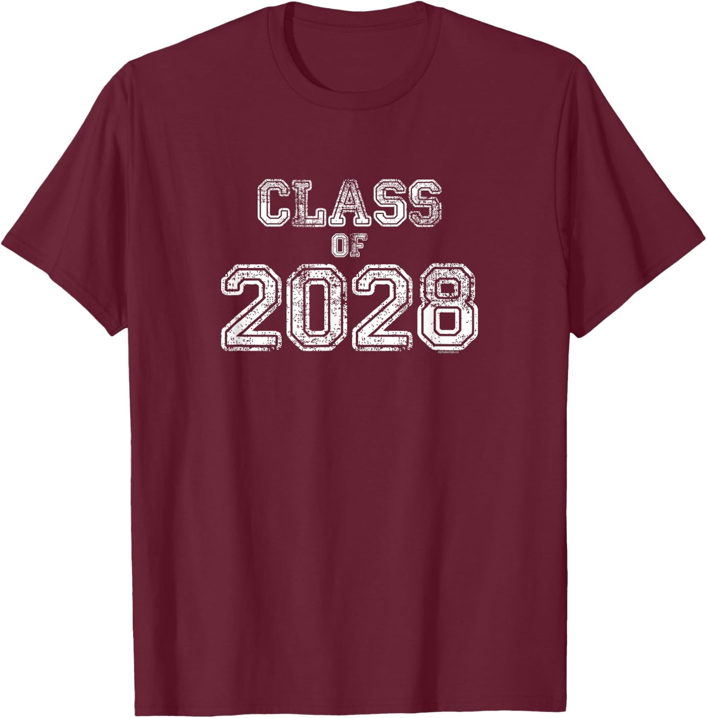 Class of 2028 Shirt | Senior 2028 Graduation Gift Him Her T-Shirt - T-Shirt | Maroon