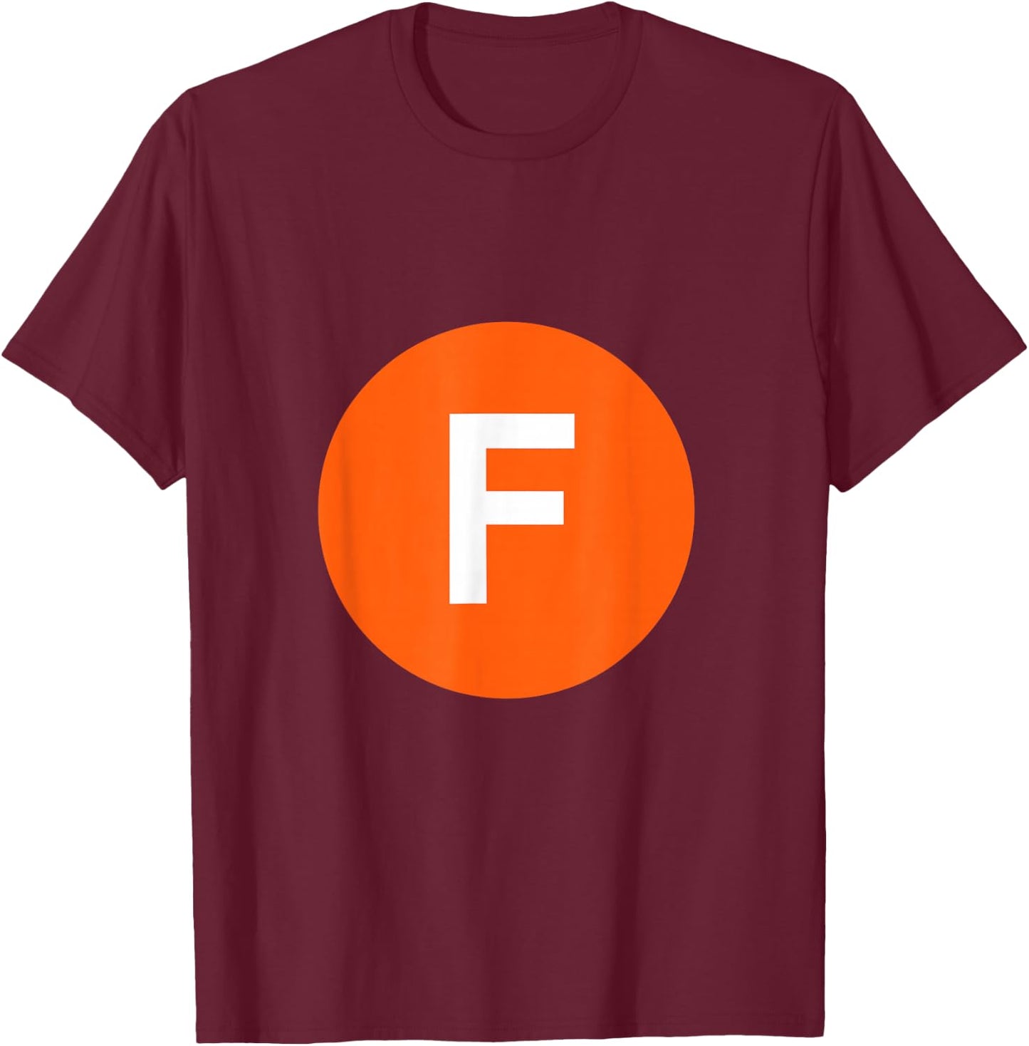 F Line - NYC Subway Train - 179th Street Jamaica Queens T-Shirt - T-Shirt | Maroon