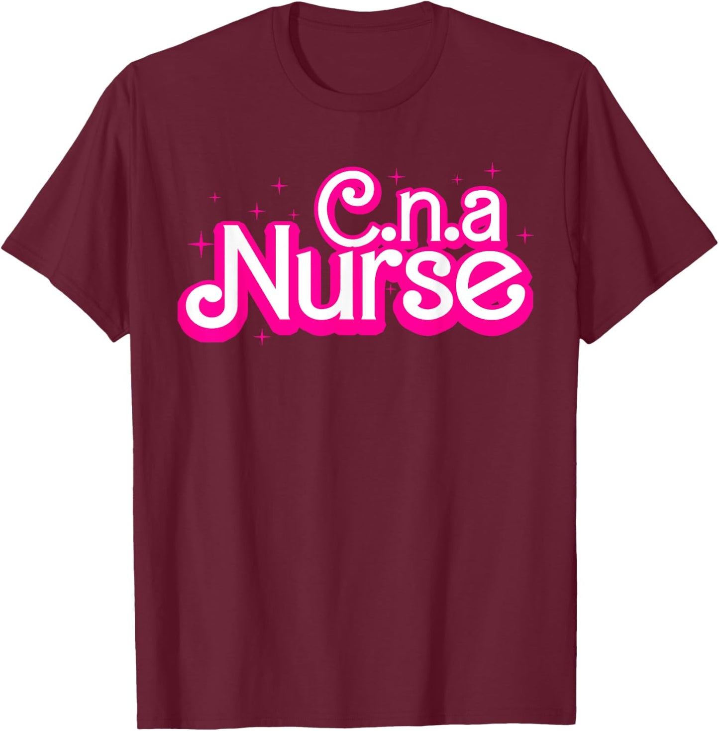 CNA Nurse Certificated Nursing Assistant CNA RN Black Women's Christmas Nursing , Small, Short Sleeve T-Shirt - T-Shirt | Maroon