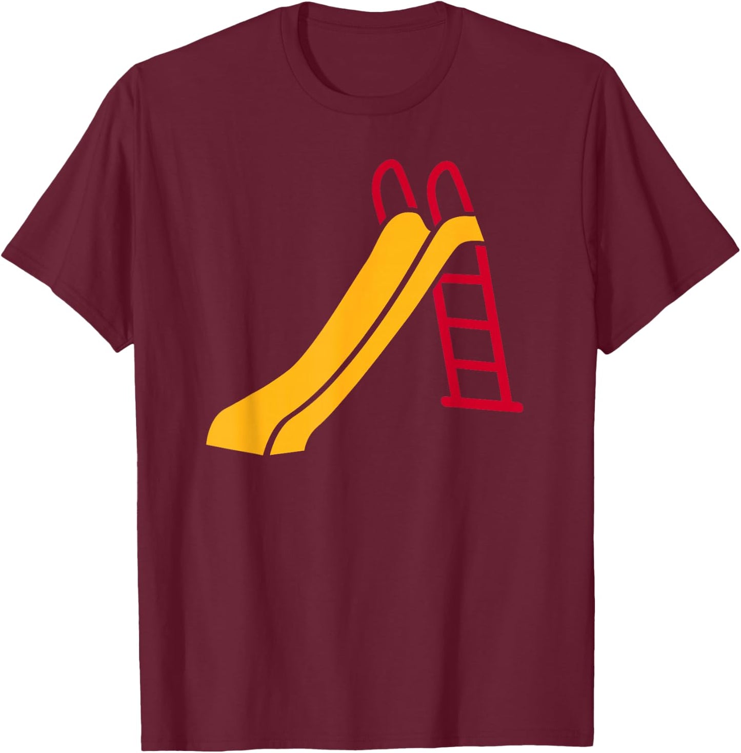 Playground Slide T-Shirt - T-Shirt | Maroon