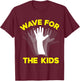Wave for the Kids (iowa shirt) T-Shirt - T-Shirt | Maroon