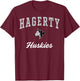 Hagerty High School Huskies C3 T-Shirt - T-Shirt | Maroon
