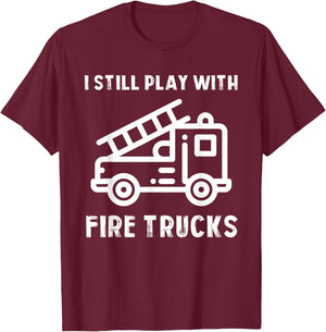 Funny Firefighters | Firefighter Gift Firemen T-Shirt - T-Shirt | Maroon
