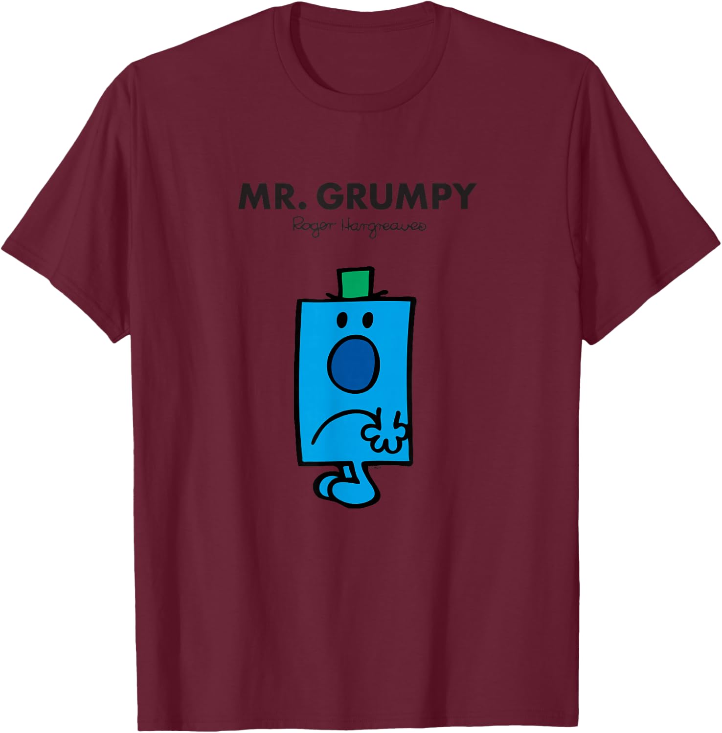 Mr. Men Mr. Grumpy T-Shirt - T-Shirt | Maroon