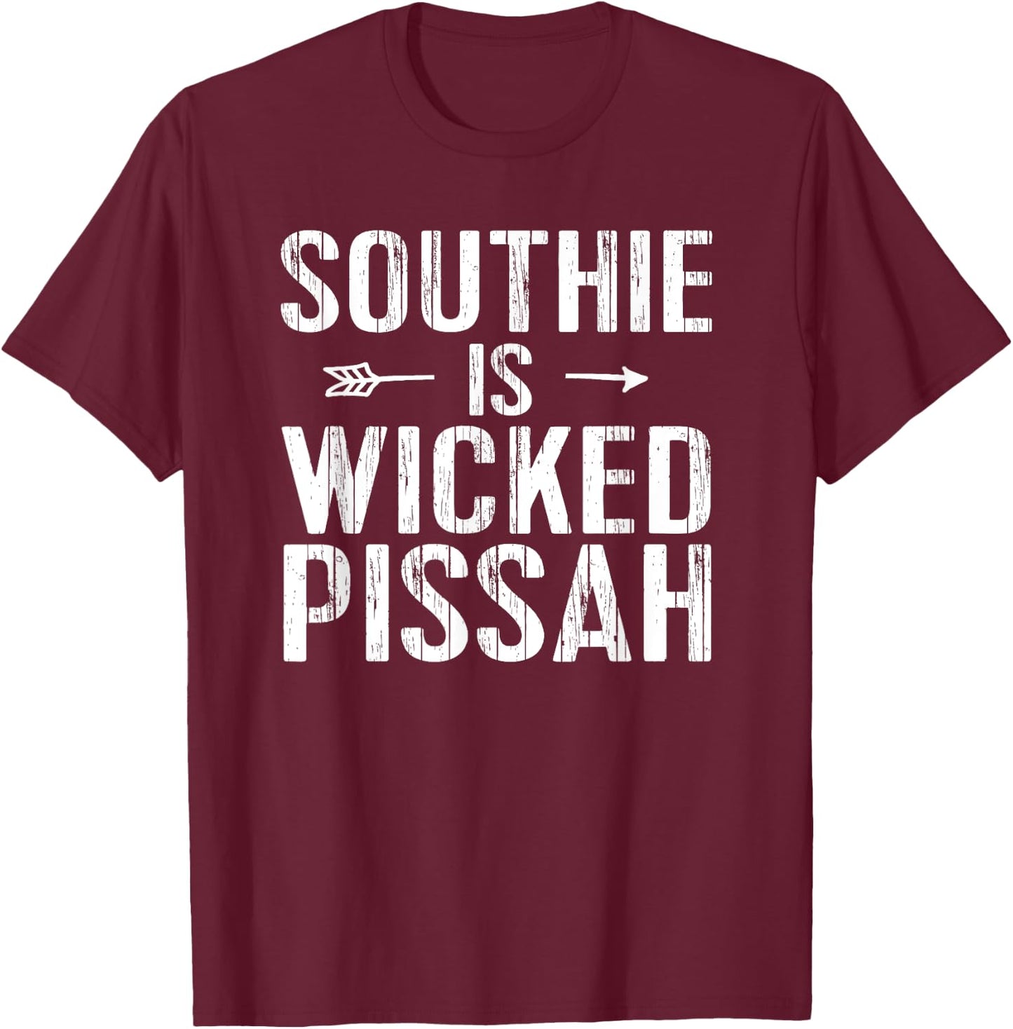 Boston Slang Wicked Pissah Shirt Home Love Heart T-Shirt - T-Shirt | Maroon