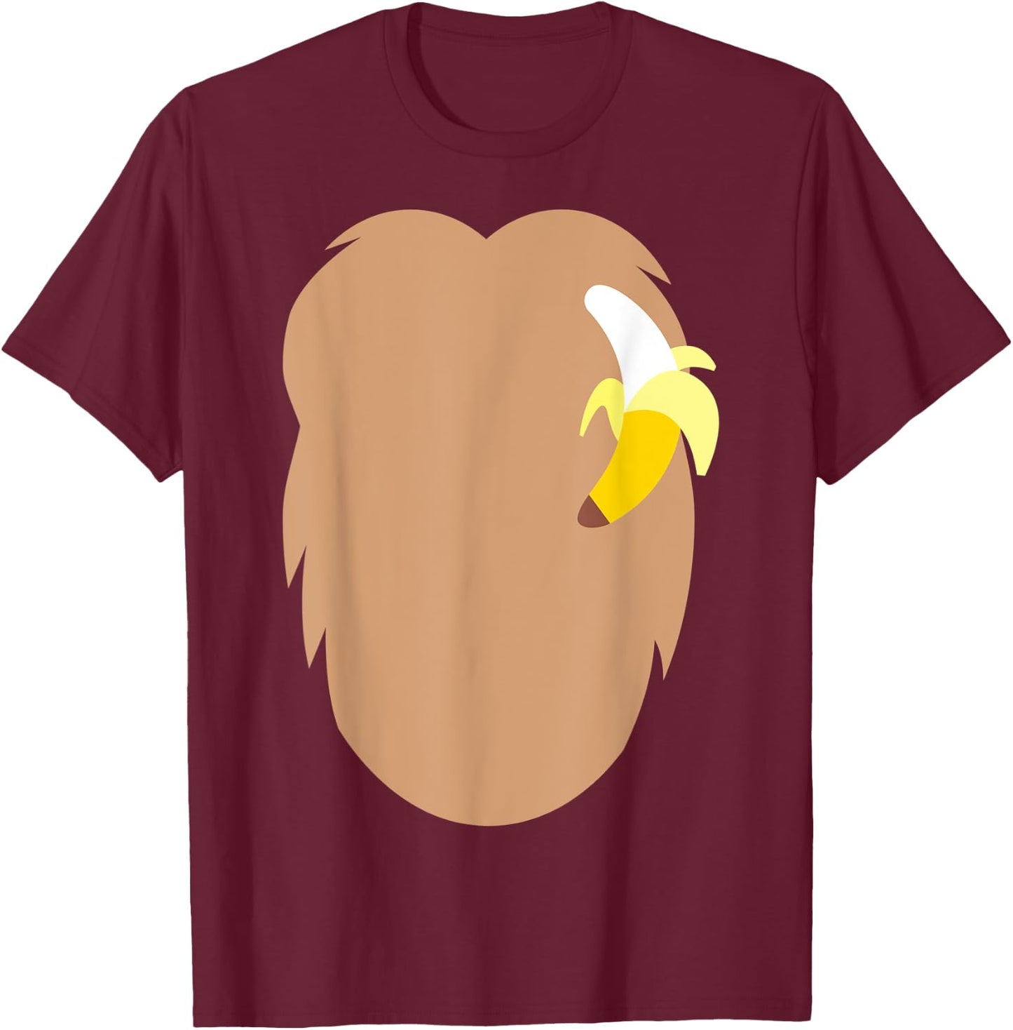 Monkey Gorilla Animal Halloween DIY Costume Funny Shirt T-Shirt - T-Shirt | Maroon