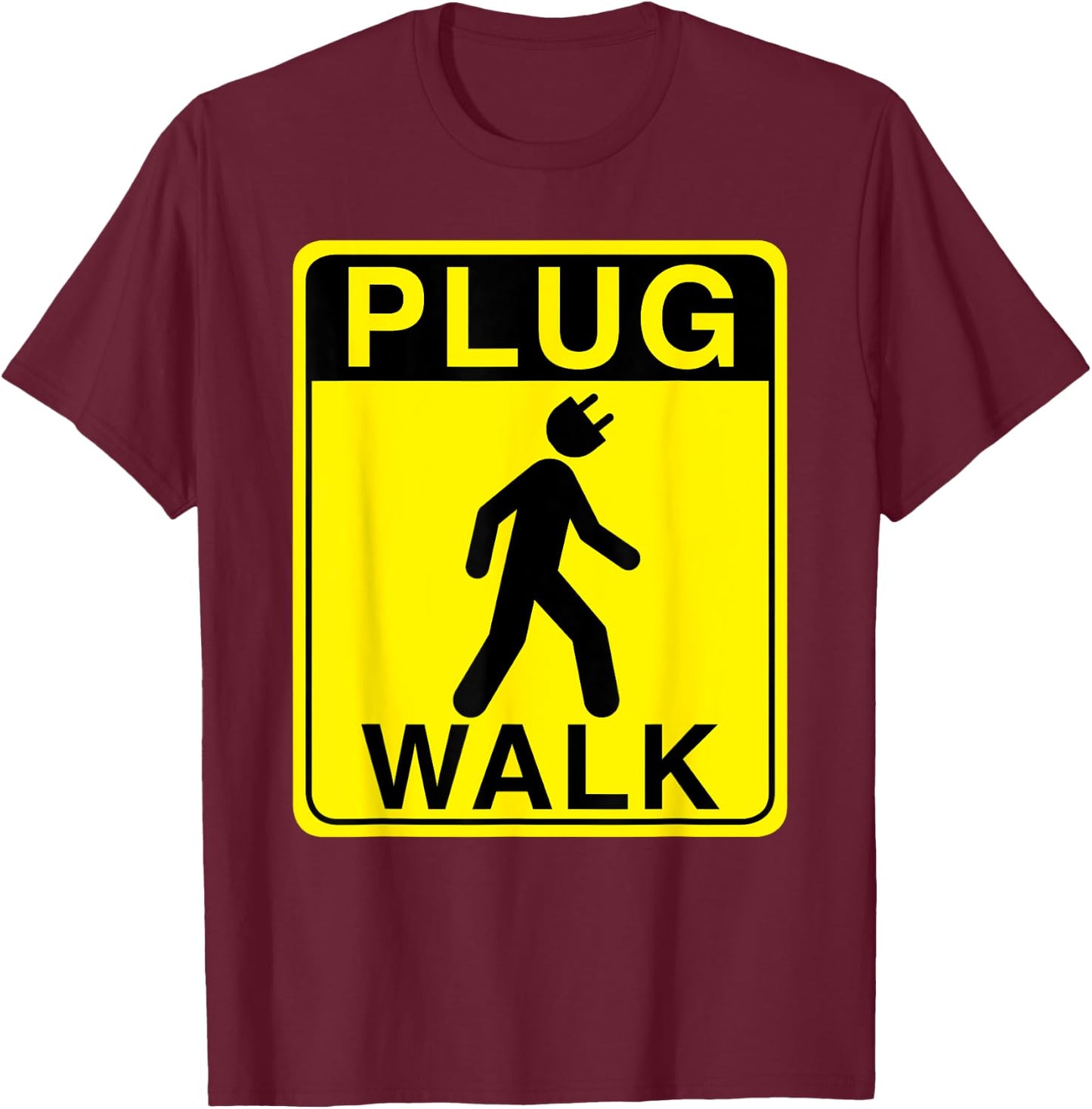 Plug Walk T-Shirt - T-Shirt | Maroon