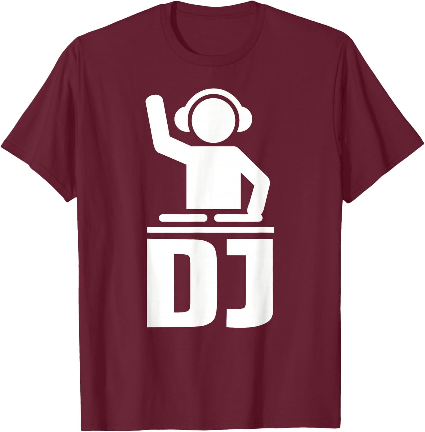 Kids DJ icon 6 Kelly Green T-Shirt - T-Shirt | Maroon