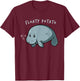Floaty Potato Funny Manatee Shirt Sea Animal Gift T-Shirt - T-Shirt | Maroon