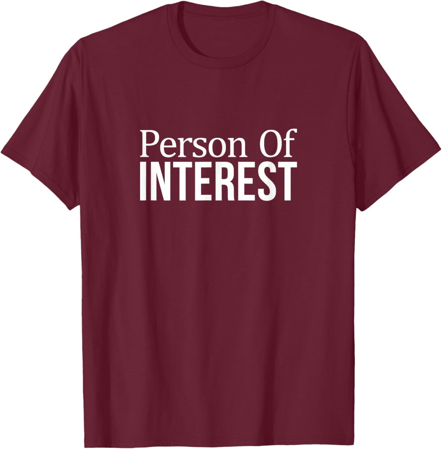 Person of Interest T-Shirt - T-Shirt | Maroon