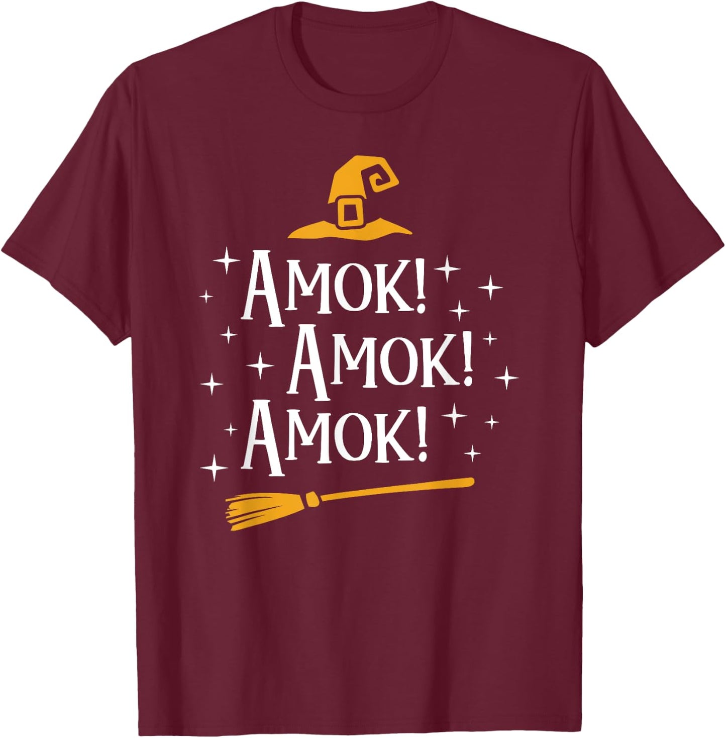 Amok Amok Amok T Shirt Cute Costume Idea Sisters Halloween T-Shirt - T-Shirt | Maroon