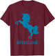 Scotland Unicorn Silhouette National Symbol Scottish Gifts T-Shirt - T-Shirt | Maroon