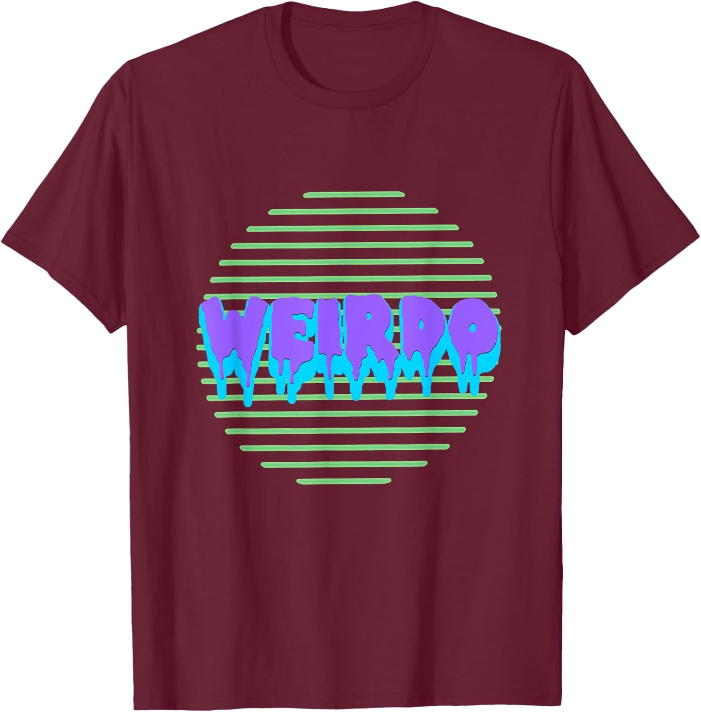 Pastel Goth Neon Kawaii WEIRDO Vaporwave Shirt T-Shirt - T-Shirt | Maroon